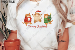 Meowy Christmas PNG, Christmas Cat PNG Product Image 2