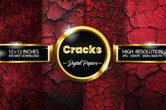 Cracks Digital Papers - 04 Variations Product Image 1