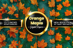 Orange Maple Digital Papers - 04 Variations Product Image 1