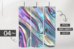 Chrome Silver Digital Papers - 04 Variations Product Image 2