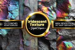 Iridescent Texture Digital Papers - 04 Variations Product Image 1