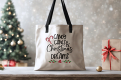 Candy Canes and Christmas Dreams SVG Cut File, Christmas png Product Image 3