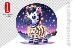 Cute Zebra Clipart - PNG File Product Image 2