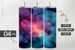 Alcoholic Ink Digital Papers - 04 Variations Product Image 2