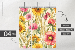 Sunflower Digital Papers - 04 Variations Product Image 2