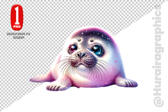 Cute Seal Clipart - PNG File Product Image 2