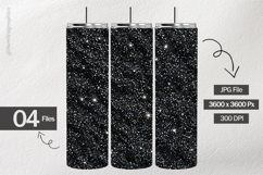 Black Glitter Digital Papers - 04 Variations Product Image 2