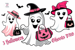 Halloween Ghosts Clipart Product Image 5