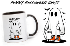 Funny ghost clipart, Halloween Sublimation BUNDLE PNG. Product Image 2