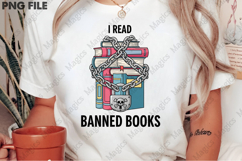 Banned Books PNG, Feminist Book Art PNG Product Image 1