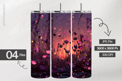 Sky Fireflies Digital Papers - 04 Variations Product Image 2