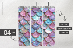 Mermaid Scale Digital Papers - 04 Variations Product Image 2