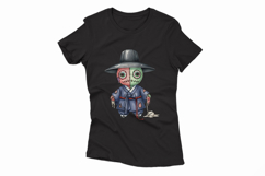 Korean Gat Hat Hanbok Voodoo Doll Stitched PNG Halloween Product Image 4