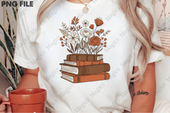 Flower Books Png, Book Png Design Product Image 2