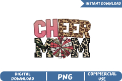 Cheer Mom Sublimation, Mother Day Png Product Image 1