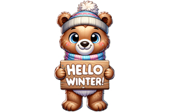 Hellow Winter Clipart - PNG File Product Image 2