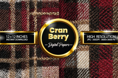 Cranberry Digital Papers - 04 Variations Product Image 1