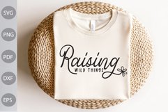Raising Wild Things SVG Cut Files/ Boho Girl SVG Cut Files Product Image 1