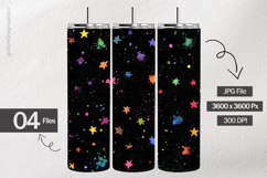 Confettie Star Digital Papers - 04 Variations Product Image 1