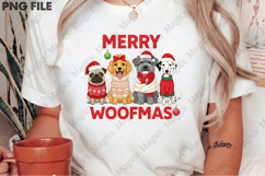 Funny Merry Woofmas PNG, Christmas PNG Product Image 2