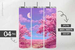 Cherry Blossom Digital Papers - 04 Variations Product Image 2
