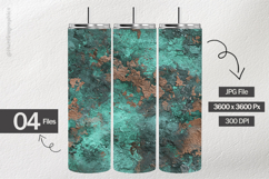 Copper Verdigris Digital Papers - 04 Variations Product Image 2