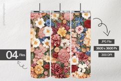 Floral Digital Papers - 04 Variations Product Image 2