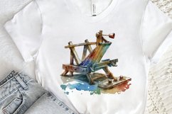 Watercolor Catapult PNG Clipart Product Image 3