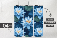 Water Lilies Digital Papers - 04 Variations Product Image 2