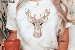 Patchwork Reindeer Bubblegum Christmas Product Image 2