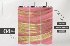 Golden Brush Digital Papers - 04 Variations Product Image 2