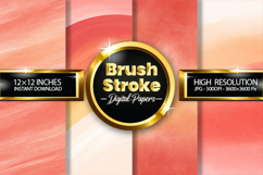 Brush Stroke Digital Papers - 04 Variations Product Image 1