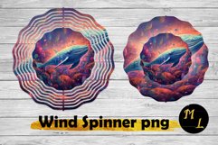 Whale Wind Spinner ,Sea Wind Spinner sublimation Product Image 1