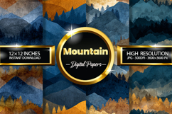 Mountain Digital Papers - 04 Variations Product Image 1