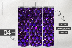 Purple Crystal Digital Papers - 04 Variations Product Image 2