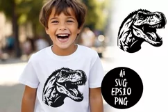 Dinosaur svg, T Rex svg, Dino svg, Rex svg, PNG EPS SVG file Product Image 1