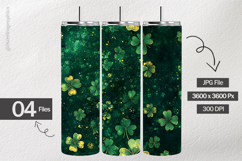 Green Shamrocks Digital Papers - 04 Variations Product Image 2