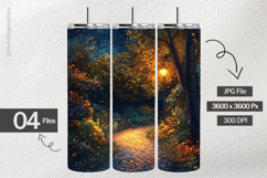 Autumn Night Digital Papers - 04 Variations Product Image 2