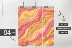 Golden Brush Digital Papers - 04 Variations Product Image 2