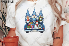 Christmas Gnome Truck Png Product Image 2