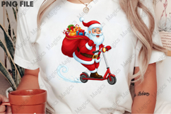 Funny Christmas Png, Santa Claus Riding Product Image 2
