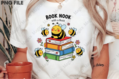 Book Nook with a Buzz PNG, Book PNG Product Image 2