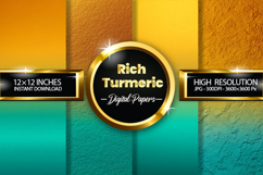 Rich Turmeric Digital Papers - 04 Variations Product Image 1