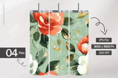 Floral Pattern Digital Papers - 04 Variations Product Image 2
