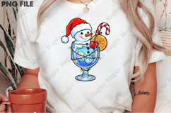 Melting Snowman Drink PNG, Christmas PNG Product Image 2