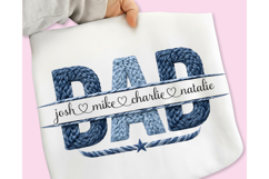 Father's Day PNG Bundle, Faux Yarn Dad PNG Bundle, Best Dad Product Image 8