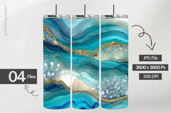 Turquoise Agate Digital Papers - 04 Variations Product Image 2