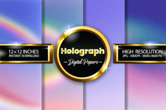 Holograph Digital Papers - 04 Variations Product Image 1