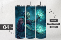 Sorcerer Zombie Digital Papers - 04 Variations Product Image 2