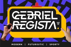 Gebriel Regista Futuristic Sports fonts Product Image 1
